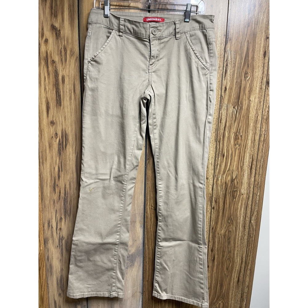 Vintage Unionbay Womens Khakis Chinos Size 9 Stretchy Preppy Pants bootcut